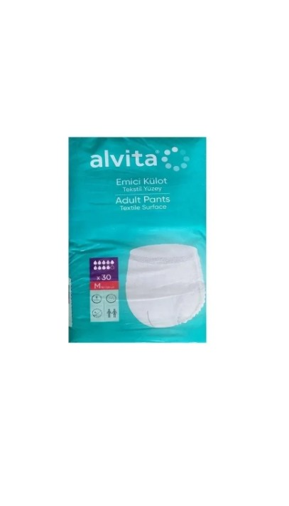 Alvita Absorbent Underwear Medium for Leak Protection 30 Count
