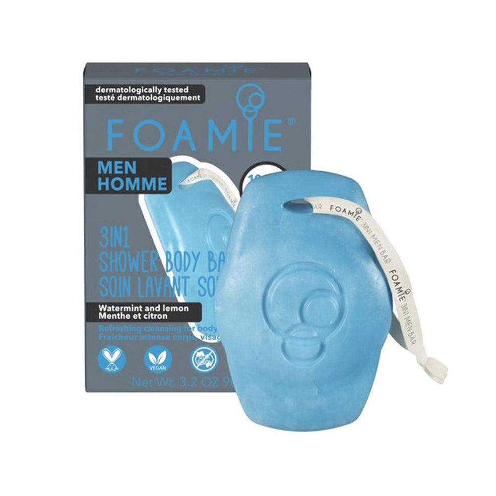 Foamie Men's 3 in 1 Seas the Day Shower Body Bar - Multipurpose Body Wash & Shower Gel for Men Foamie Men's 3-in-1 Shower Bar - Simplify Your Shower Routine Shower Body Bar for Men, 3 in 1 Shower Gel, Men's Body Wash, Foamie Shower Products, Seas the Day Scent, Men's Grooming, Body Care, Shower Essentials, Multipurpose Shower Products, Masculine Scent, Body Wash for Men, Shower Gel for Men