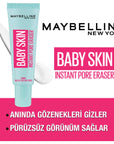 Maybelline Baby Skin: Poreless Skin Makeup Base & Pore Minimizer - Lightweight Formula for Smooth, Flawless Finish Maybelline Baby Skin: Poreless Makeup Base | Pore Minimizer Makeup base, Pore minimizer, Poreless skin, Maybelline Baby Skin, Makeup primer, Lightweight makeup base, Smooth skin makeup, Best pore filling primer, face primer, primer, makeup, pore filler, cherry extract, lightweight formula, all skin types, smooth skin, flawless finish, beauty, cosmetics, base makeup, face base, makeup for smooth