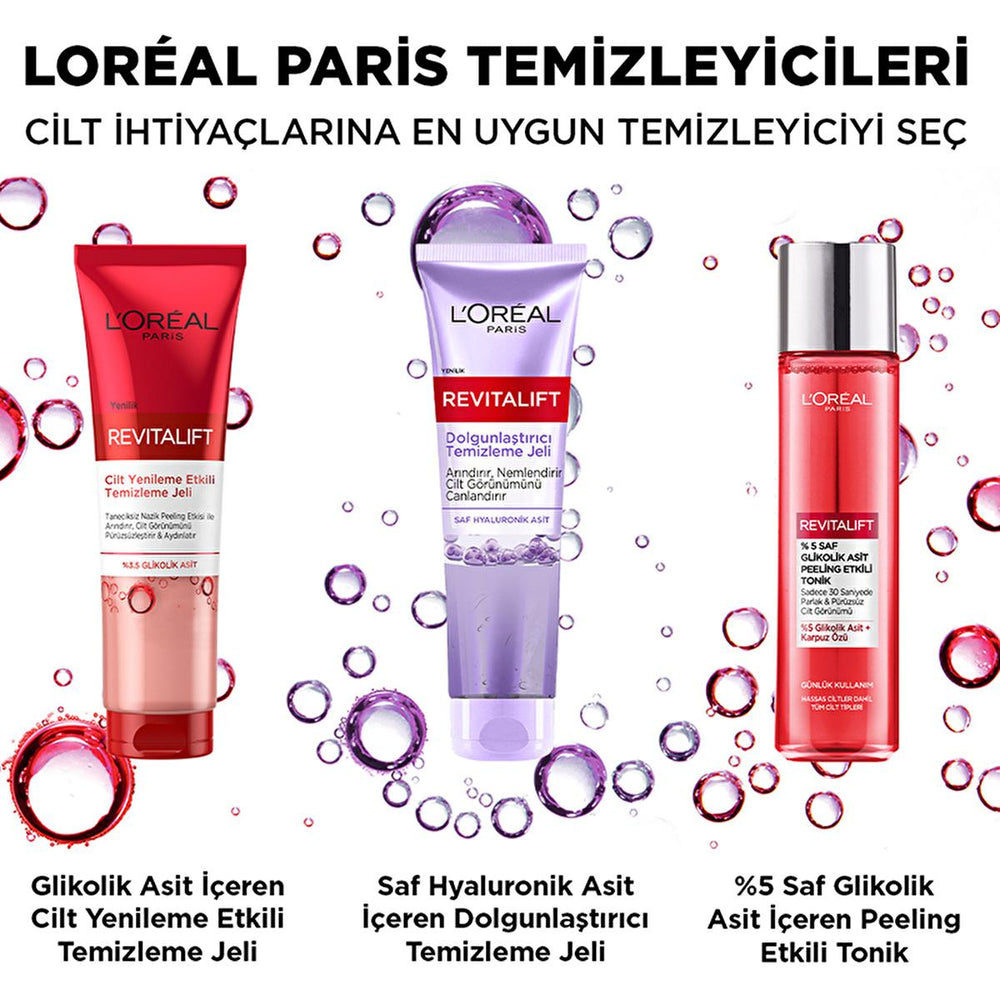 Loreal Paris Revitalift Cleansing Gel - Hydrating Cleanser for Women | 150 ml - view 2