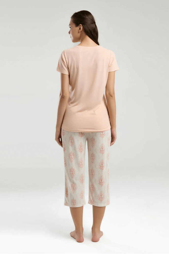 Arnetta AR3258 Women's Soft Loungewear Pajama Set in Salmon