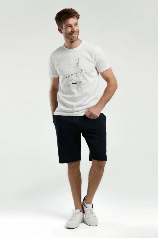 Arnetta AR3328 Men's Bermuda Pajama Set in White
