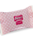 Benri Mini Wet Pocket Wipes Gentle Cleansing 3-Pack
