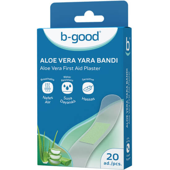 B Good Aloe Vera Adhesive Bandages for Skin Comfort 20 Count