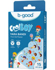 B Good Cool Boy Patterned Bandages for Kids 15 Count