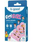 B Good Cool Girl Patterned Bandages for Kids 15 ct