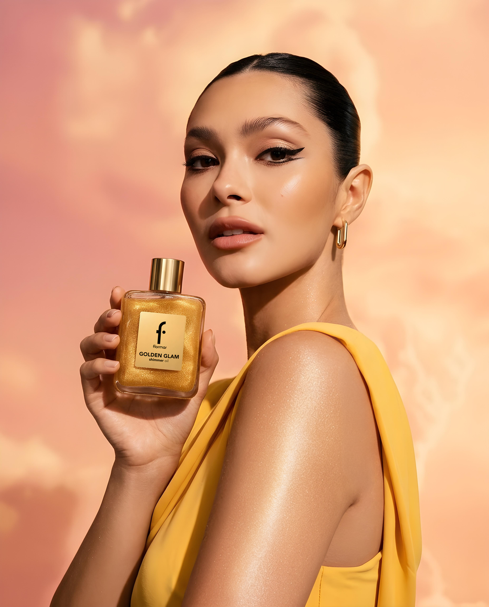 Flormar Golden Glam Shimmer Oil for Hair & Body 100ml