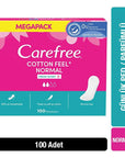Carefree Cotton Feel Perfumed Panty Liners - 100 Count - Daily Comfort, Freshness, and Discreet Protection Carefree Panty Liners: Cotton Comfort & Daily Freshness panty liners, daily hygiene pads, cotton feel panty liners, perfumed panty liners, feminine hygiene products, daily freshness, light absorbency panty liners, individually wrapped panty liners, hygiene products, feminine care, personal care, women's health, comfortable panty liners, discreet protection, everyday freshness, subtle fragrance, absorbe