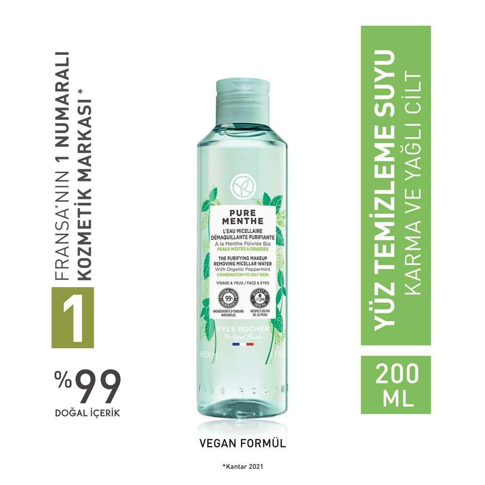 Micellar Makeup Cleansing Water for Combination/Oily Skin - Organic Mint Cleanser Micellar Makeup Cleansing Water for Oily Skin Micellar Water, Makeup Remover, Cleansing Water for Combination/Oily Skin, Organic Mint Cleanser, Acne-Prone Skin Care, Skincare, Cosmetics, Beauty Products, Makeup Removal, Facial Cleanser, Oil Control, Purifying Cleanser, Gentle Skincare, Daily Skincare Routine