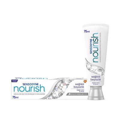 sensodyne nourish toothpaste tube, sensodyne nourish toothpaste in use, sensodyne nourish healthy whitening toothpaste packaging Sensodyne Nourish Healthy Whitening Toothpaste - 75 ml Sensodyne Nourish Toothpaste - Healthy Whitening | 75 ml sensodyne, toothpaste, teeth-whitening, sensitive-teeth, healthy-mouth, mint-flavor, dental-care, whitening-toothpaste, fluoride, ai-generated