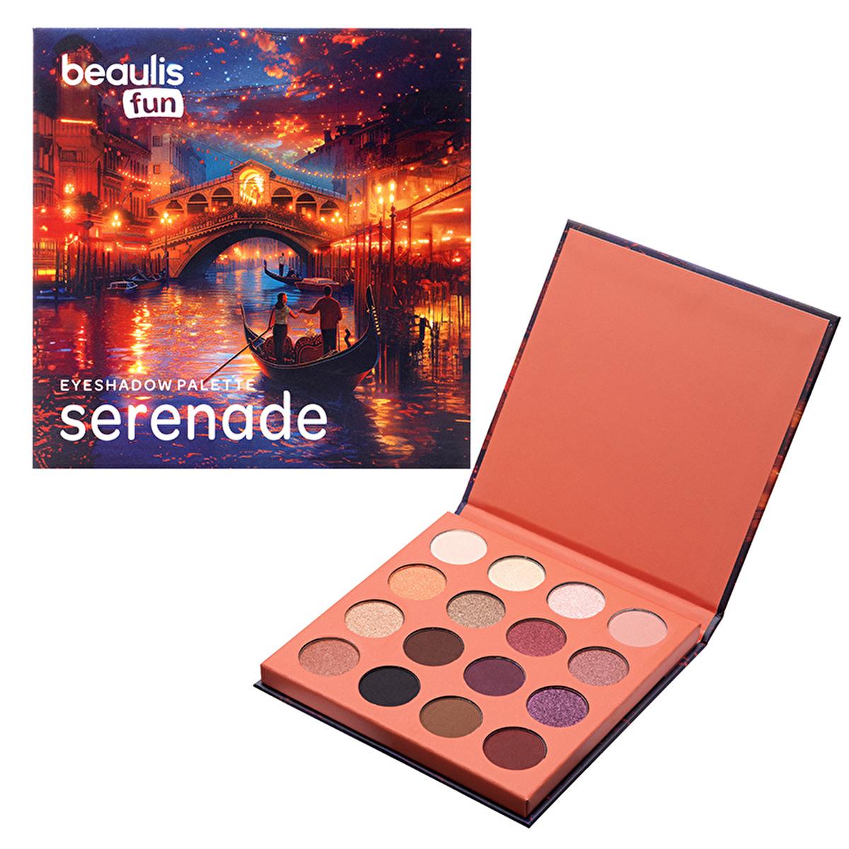 Beaulis Fun Serenade 16-Eyeshadow Makeup Palette - Nude & Dark Shades, Matte & Shimmer Finishes for Day & Night Looks Beaulis 16-Eyeshadow Palette - Nude & Dark Matte & Shimmer Shades makeup palette, eyeshadow palette, Beaulis Fun Serenade, 16 eyeshadow palette, nude eyeshadows, dark eyeshadows, matte eyeshadows, shimmer eyeshadows, makeup for day and night, versatile makeup, makeup gifts, makeup essentials, cosmetics, beauty products