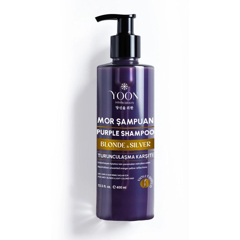 Yoon Anti-Brassiness Purple Shampoo for Blonde Hair 400 ml