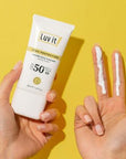 Luv it! Invisible Daily Sunscreen SPF50+ - Protects & Moisturizes with Blue Light Protection Luv it! Daily Sunscreen SPF50+ with Blue Light Protection daily sunscreen, SPF50+ sunscreen, blue light protection, hypoallergenic sunscreen, paraben-free sunscreen, invisible sunscreen, skincare, sun protection, moisturizing sunscreen, dermatologically tested, lightweight formula, natural skincare, sensitive skin friendly