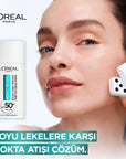 L'Oreal Paris Bright Reveal SPF 50+ Anti-Dark Spot Face Sunscreen - Lightweight, Non-Greasy Daily UV Protection for Sensitive Skin L'Oreal Paris Bright Reveal SPF 50+ Face Sunscreen Face Sunscreen, SPF 50+, Anti-dark spot, Daily UV protection, Lightweight sunscreen, Sunscreen for sensitive skin, L'Oreal Paris, Bright Reveal, Anti-aging, Dermatologist recommended, Non-greasy, Broad-spectrum protection, Niacinamide, LHA, Vitamin E, Daily skincare, Sensitive skin care