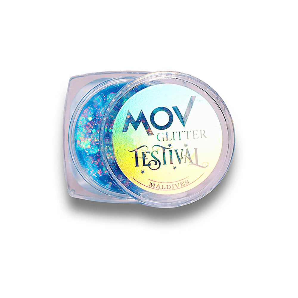Mov Glitter Cream Makeup for Festivals & Special Occasions - Shiny, Moisturizing Cosmetic for Body & Face - Eyeshadow
