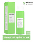 Maruderm AHA Skin Brightening Toner: Glycolic & Lactic Acid Exfoliating Treatment for Dark Spots, Hyperpigmentation, & Even Skin Tone Maruderm AHA Toner: Brighten Skin & Reduce Dark Spots skin brightening toner, dark spot corrector, AHA toner, glycolic acid toner, lactic acid toner, skin exfoliation toner, hyperpigmentation treatment, even skin tone, leke karsiti tonik, cilt beyazlatici, toner, skin care, glycolic acid, lactic acid, allantoin, panthenol, vitamin B5, glycerin, perfume free, phenoxyethanol fr