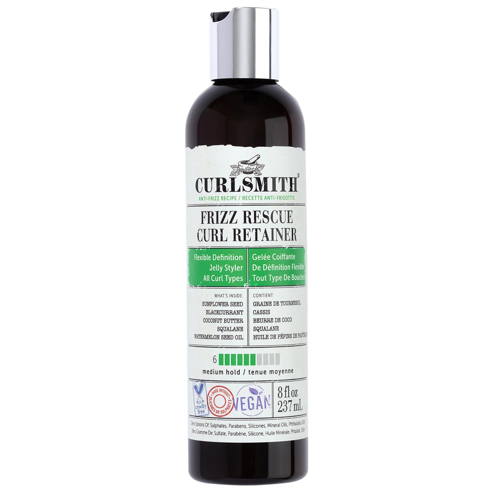Frizz Rescue: Curl Retainer Hair Styling Jelly - Natural Curl Definition & Frizz Control - Medium Hold, Humidity Resistant, Cruelty-Free Frizz Rescue Curl Jelly: Frizz Control, Natural Curl Definition curl enhancer, frizz control hair product, curly hair styling jelly, natural curl definition, cruelty-free hair styler, humidity-resistant curl product, coconut oil hair product, black currant seed oil hair, wavy hair styling products, coily hair curl enhancer, curl definition, frizz reduction, medium hold, co