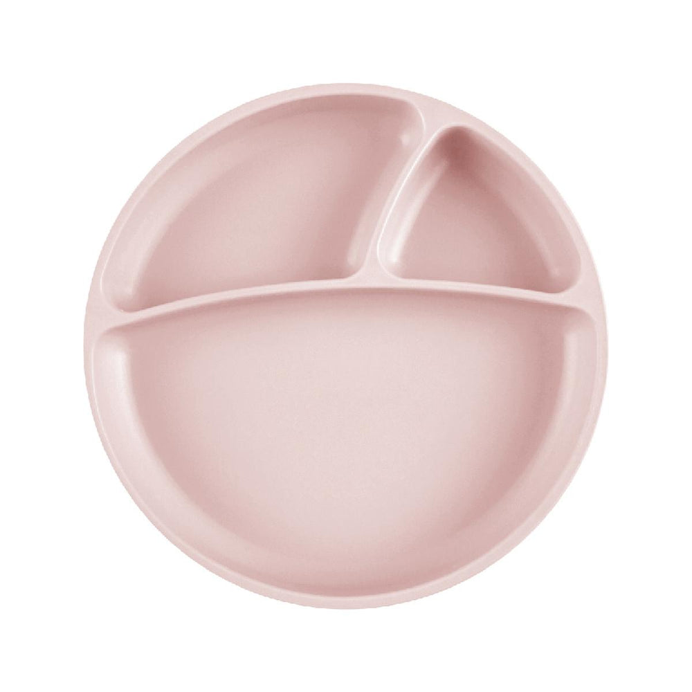 OiOi Baby Suction Plate - Premium Silicone, Vacuum Base, Heat Resistant, Pinky Pink - Baby Care