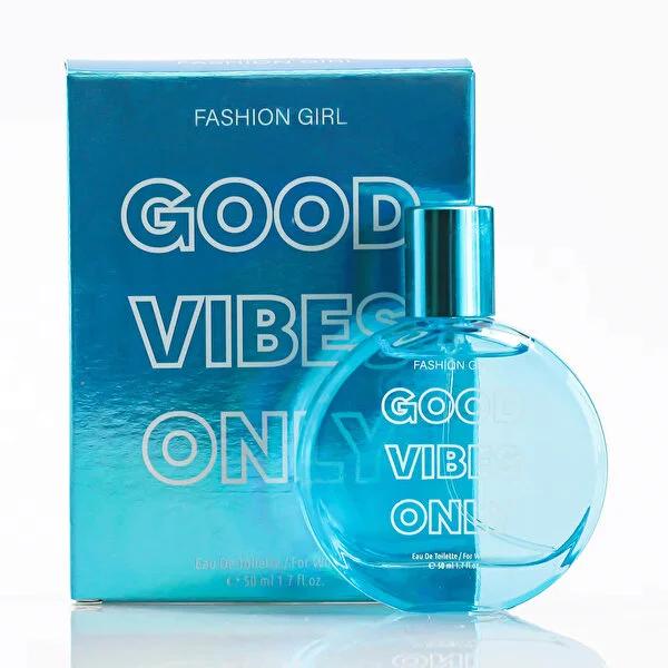 Fashion Girl Good Vibes Only EDT Women's Perfume - 50ml Travel-Sized Refreshing Fragrance Good Vibes Only EDT Perfume for Women - Refreshing & Travel-Sized Good Vibes Only EDT, Women's perfume, Fashion fragrance, Travel-sized perfume, Refreshing scent, Perfume for women, EDT, Eau de Toilette, 50ml perfume, Compact perfume, Travel-friendly perfume, Fashionable perfume, Uplifting fragrance, Energizing scent