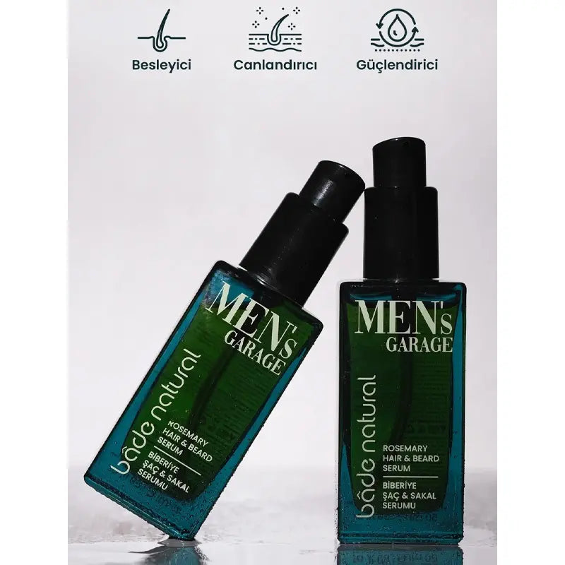 Bade Natural Men's Garage Rosemary Hair & Beard Serum 50ml