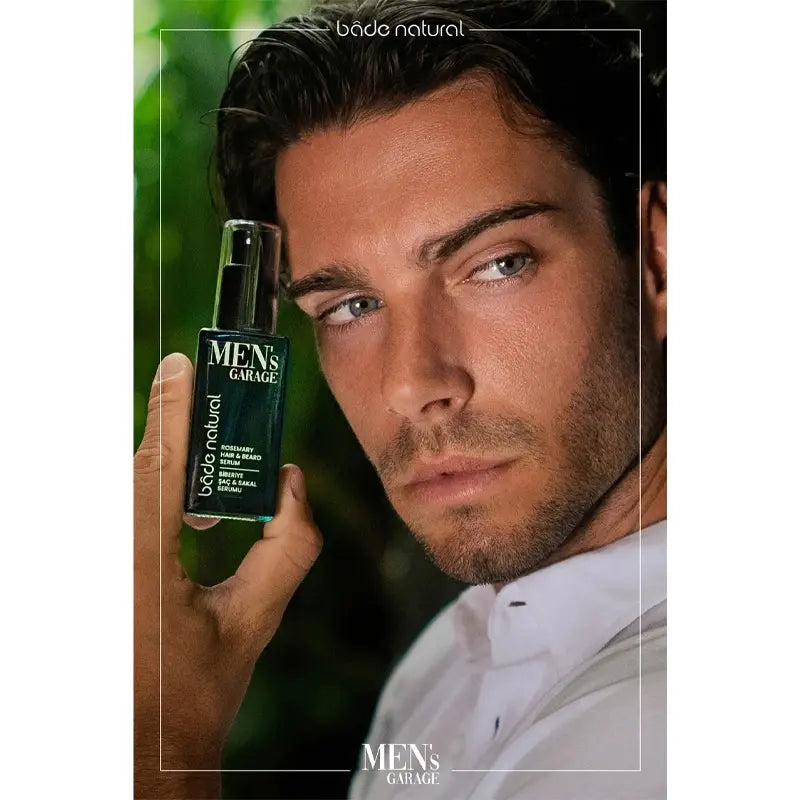 Bade Natural Men's Garage Rosemary Hair & Beard Serum 50ml