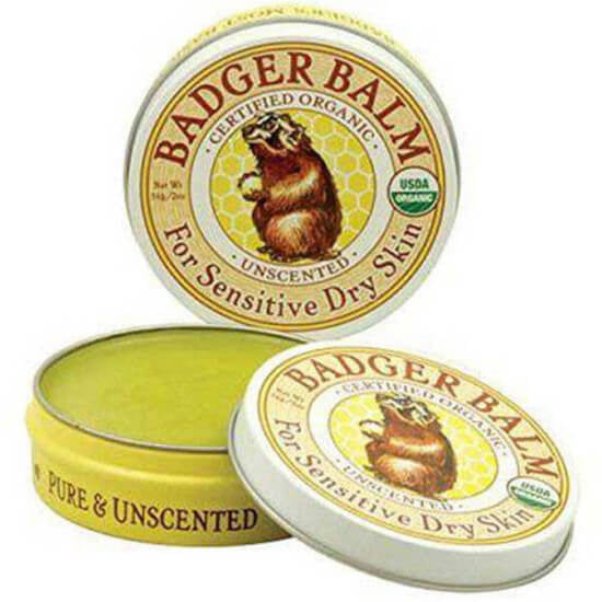 Badger Balm Unscented Moisturizing Body Balm for Sensitive Skin 56g