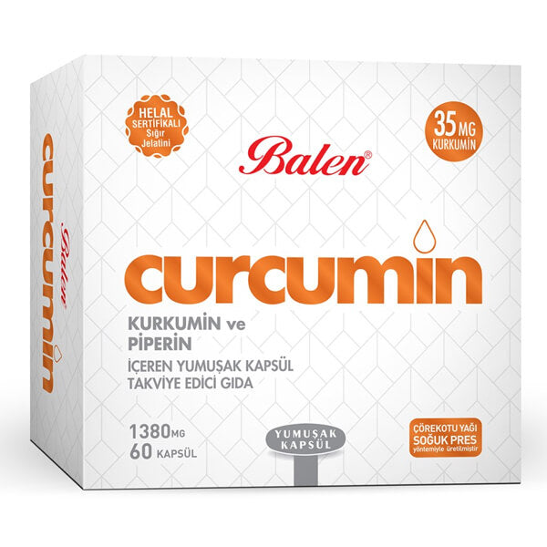 Balen Curcumin & Piperine Softgels with Black Pepper 60 Count