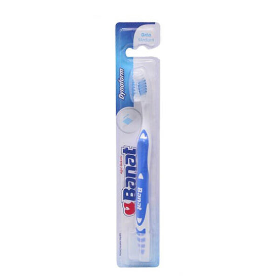 Banat Dynaform Medium Toothbrush with Cap 1 Count