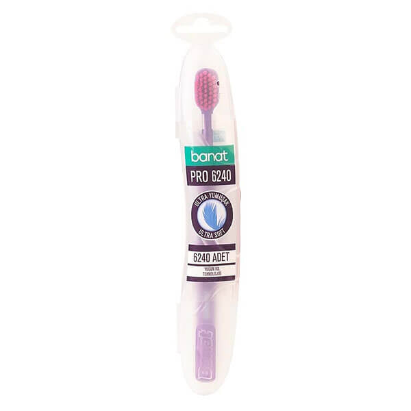 Banat Pro 6240 Soft Toothbrush with Travel Case