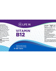 Life In B12 - Vitamin B12 Supplement for Adults and Children Over 11 Years - Boosts Immune System, Reduces Fatigue Life In B12 Vitamin B12 Supplement - Boosts Immune System & Energy Vitamin B12 supplement, adult vitamin supplementation, reduce fatigue, support immune system, normal red blood cell formation, Vitamin B12 deficiency, energy booster, immune health, dietary supplement, health and wellness