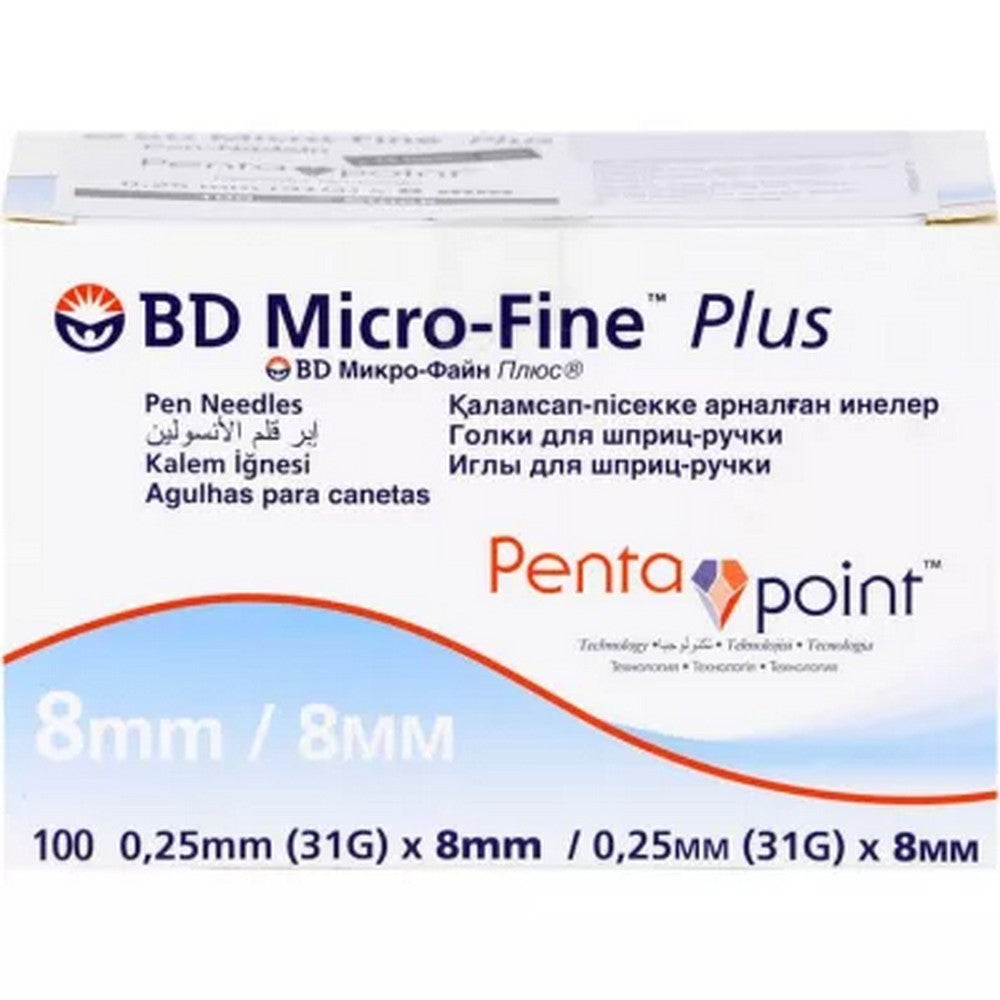 BD Micro-Fine Ultra 100 Pcs. 0.25mm x 8 mm Pen 2packs - view 2