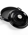 Lava Cast Iron Dutch Oven - 28cm Enameled Casserole Dish, Large Cooking Pot for Even Heat, Durable & Oven Safe Lava Cast Iron Dutch Oven - Even Heating, Durable Cookware cast iron dutch oven, enameled cast iron pot, round casserole dish, large cooking pot, durable cookware, oven safe pot, stovetop pot, even heat distribution cookware, Lava cast iron, 28 cm cast iron pot, cast iron pot, enameled pot, casserole dish, dutch oven, Lava, cookware, kitchenware, cooking, baking, simmering, roasting, stewing, famil