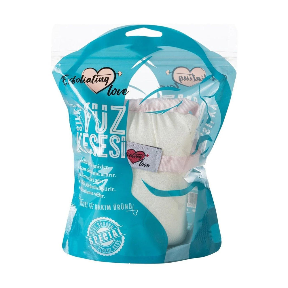 Exfoliating Love Silky Facial Mitt with Sponge