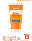 Avène Cleanance Sunscreen for Oily and Acne-Prone Skin - SPF 50+ Protection, Non-Greasy, Water-Resistant - Sunscreen