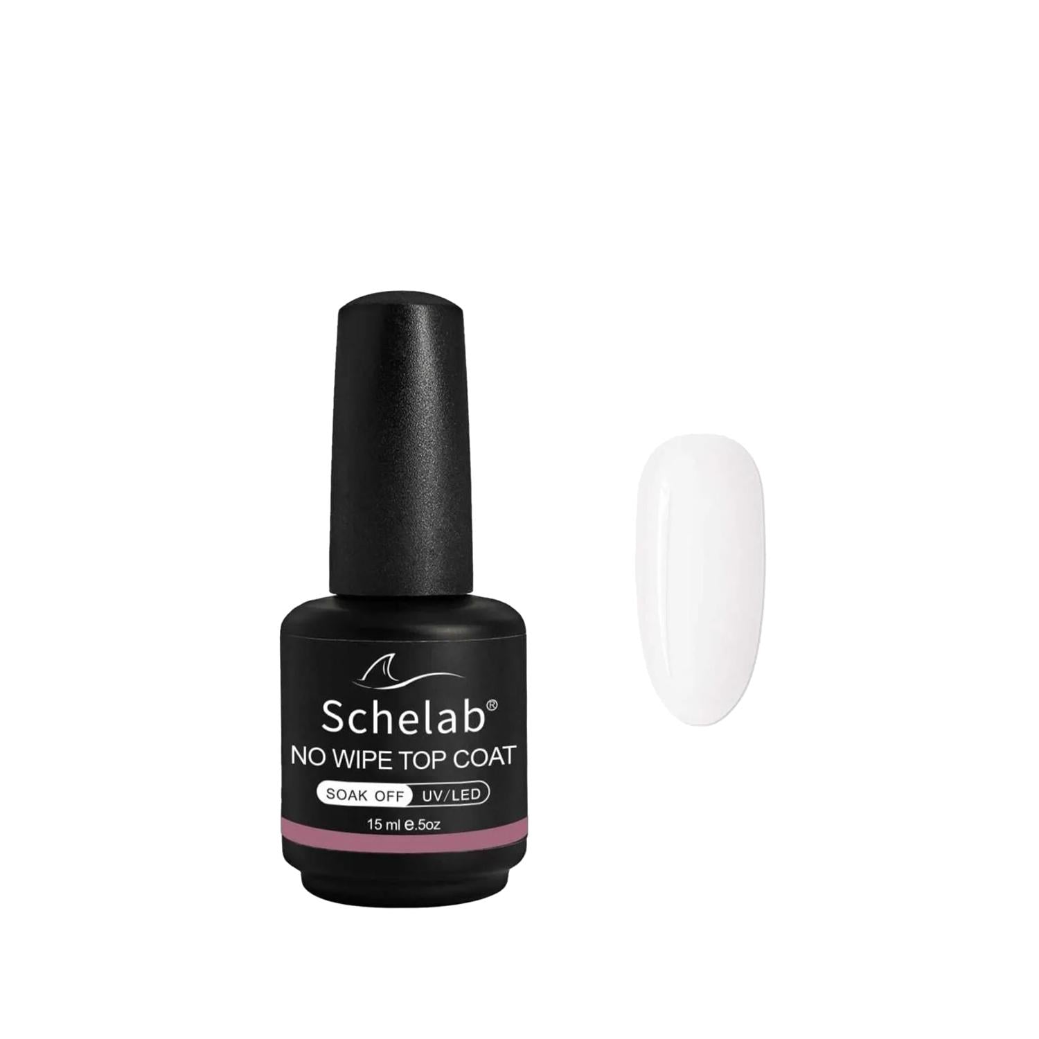 Schelab No Wipe Shiny Top Coat 15 ml - Professional Nail Finish, No Wipe Formula, At-Home Nail Care Schelab No Wipe Top Coat - Shiny Finish, 15ml No Wipe Top Coat, Shiny Nail Top Coat, Nail Polish Top Coat, At-Home Nail Care, Professional Nail Finish, Beauty Essentials, Nail Care Products, Salon Quality Nail Finish, Convenient Beauty Products