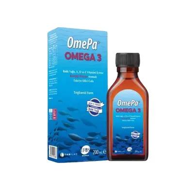 Omepa Omega-3 Syrup - Fruit-Flavored, & for Kids & Adults - Vitamin & Supplement