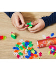 Plus Plus Construction Toy - 100 Piece Fosforlu Mix in Reusable Tube, Made in Denmark - view 3