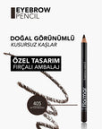 Flormar Eyebrow Pencil with Blending Brush 405 Bitter Brown