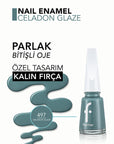 Flormar Nail Enamel Yoğun Pigmentli Oje 497 Celadon Glaze - Long-Lasting Nail Polish with Nail Care Benefits - view 5