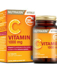 Nutraxin Vitamin C 1000 mg Supplement - Natural, Allergen-Friendly, Gluten-Free, 30 Tablets for - Vitamin & Supplement