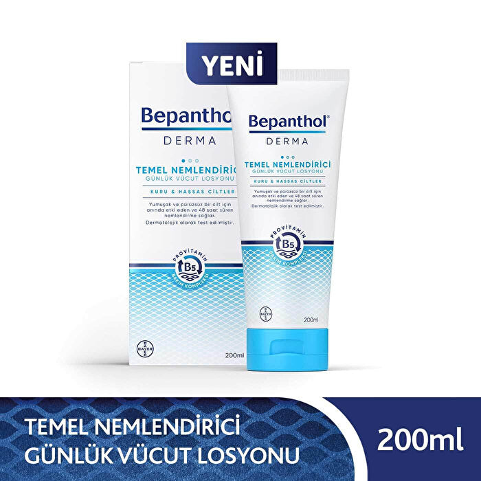 Bepanthol Derma Essential Moisturizing Lotion for Dry Sensitive Skin 200ml