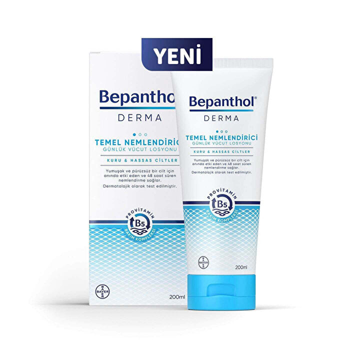 Bepanthol Derma Essential Moisturizing Lotion for Dry Sensitive Skin 200ml