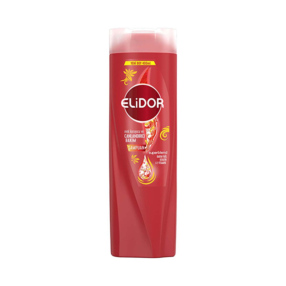 Elidor Superblend Color Protecting & Revitalizing Shampoo for Colored Hair - 13.53 fl oz Elidor Superblend Shampoo for Colored Hair - 13.53 fl oz colored hair shampoo, hair care for colored hair, nourishing shampoo, keratin hair care, Elidor Superblend Şampuan, color protect shampoo, revitalizing shampoo, hair color maintenance, healthy hair products, hair nourishment, colored hair care routine