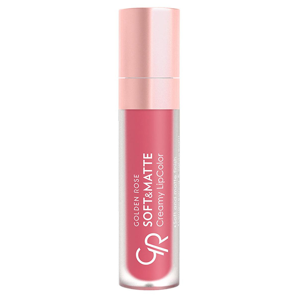 Golden Rose Soft & Matte Creamy Lipcolor - Long Lasting Lip Color with Jojoba & Avocado Oil - Lipstick