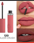 Loreal Paris Liquid Matte Lipstick - Long Lasting, Transfer Resistant Makeup - 120 Major Crush - view 3
