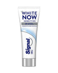 Signal White Now Sensitive Toothpaste for Sensitive Teeth - Instant Whitening & Sensitivity Relief - 2.54 fl oz Signal White Now Sensitive Toothpaste - Instant Whitening & Relief sensitive toothpaste, whitening toothpaste, Signal White Now Sensitive, tooth sensitivity relief, instant whitening toothpaste, oral care, cosmetic oral care, therapeutic oral care, ActivRelief technology, Mavi-safir pigment technology, non-abrasive toothpaste