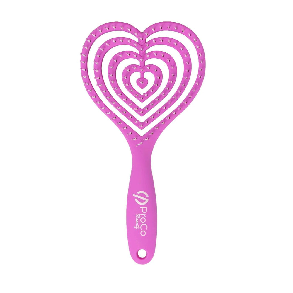 Proco Beauty 3D Flexible Love Hairbrush for Detangling