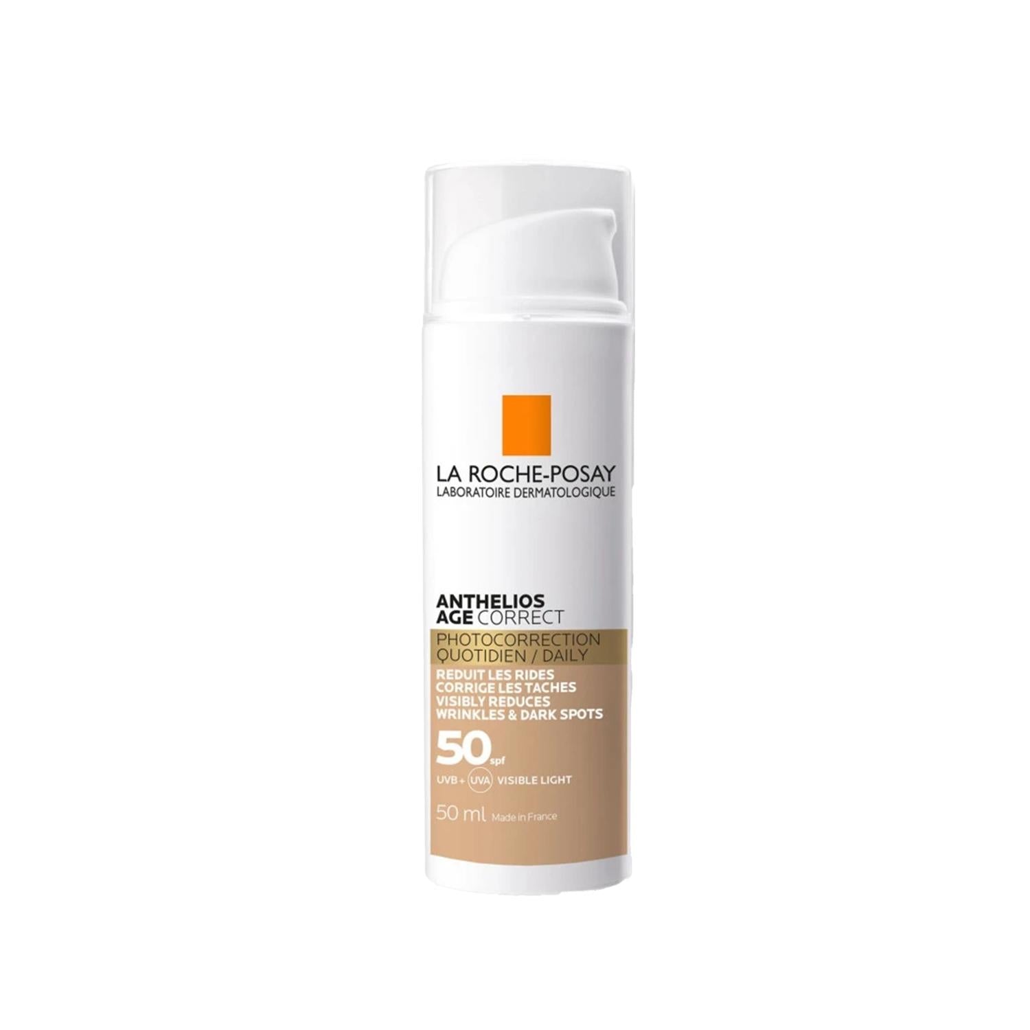 La Roche Posay Anthelios Age Correct SPF 50 Tinted Sunscreen - Anti-Aging, Anti-Wrinkle, Broad-Spectrum Protection La Roche Posay Anthelios Age Correct SPF 50 - Tinted Sunscreen for Anti-Aging sunscreen, SPF 50, anti-aging, tinted sunscreen, La Roche Posay Anthelios, age correct sunscreen, anti-wrinkle sun cream, hyperpigmentation treatment, broad-spectrum sun protection, anti-aging skincare, skin protection, daily sunscreen, travel sunscreen, cosmetic skincare, dermatologist recommended, facial sunscreen