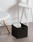 Homing - Multi-Purpose Felt Storage Basket with Handle, Collapsible Closet Organizer, 9.45 x 9.45 x 9.45 inches