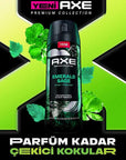 Axe Premium Collection Men's Deodorant Spray - Long-Lasting Odor Protection, Aluminum-Free, Premium Fragrance with Essential Oils Axe Men's Deodorant Spray - 72hr Protection men's deodorant spray, premium fragrance deodorant, aluminum-free deodorant, long-lasting odor protection, essential oil deodorant, men's grooming, personal care, Axe Premium Collection, geranium fragrance, patchouli scent, cedarwood notes, 72-hour protection